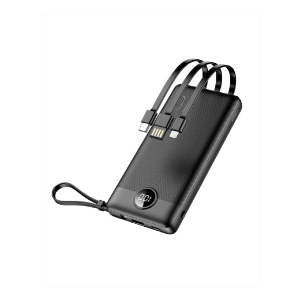 Powerbank C10 - 10 000mAh (Micro + Typ C + iPhone) Ladekabel