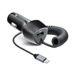 Carbon USB KFZ-Ladegerät QC 3.0 18W + Kabel Typ C 3.0 PD20W