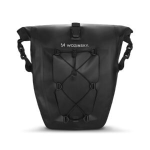 Wozinsky wasserdichte Fahrradtasche Kofferraumtasche Gepäcktasche 25l Schwarz