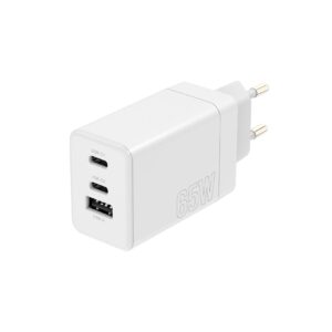 Maxlife MXTC-08-65ACC PD QC Ladegerät 2x USB-C 1x USB 65W weiß