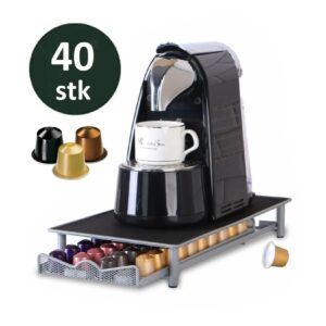 Kaffeekapsel Schublade für 40 Kapseln kompatibel mit Nespresso