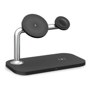 3-in-1-Dock mit magnetischer kabelloser Ladestation für Smartphone