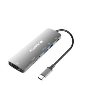 USB-C Pro Hub 6 in 1 Adapter Schlanker Multi-Port