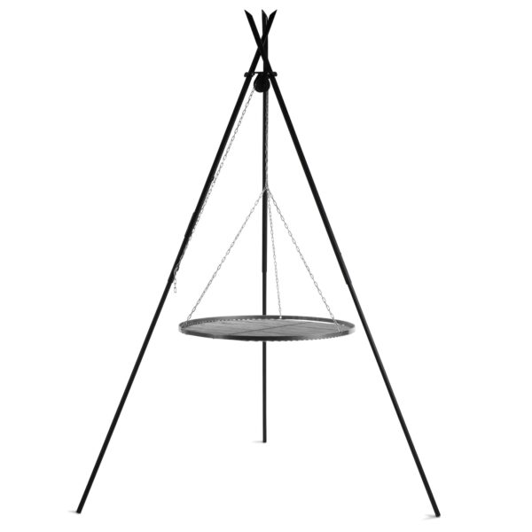 Premium Schwenkgrill „TIPI“ 210 cm - Grillrost aus Rohlstahl 70 cm