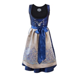 Midi Dirndl 2-teilig Royalblau