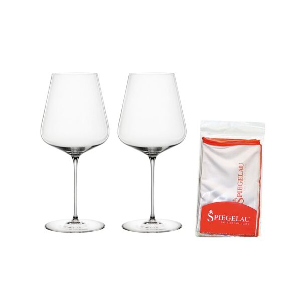 Spiegelau Bordeauxgläser + Poliertuch Definition 750 ml 3er Set