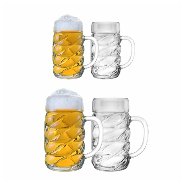 Stölzle Lausitz Bierkrüge Diamond 4er Set