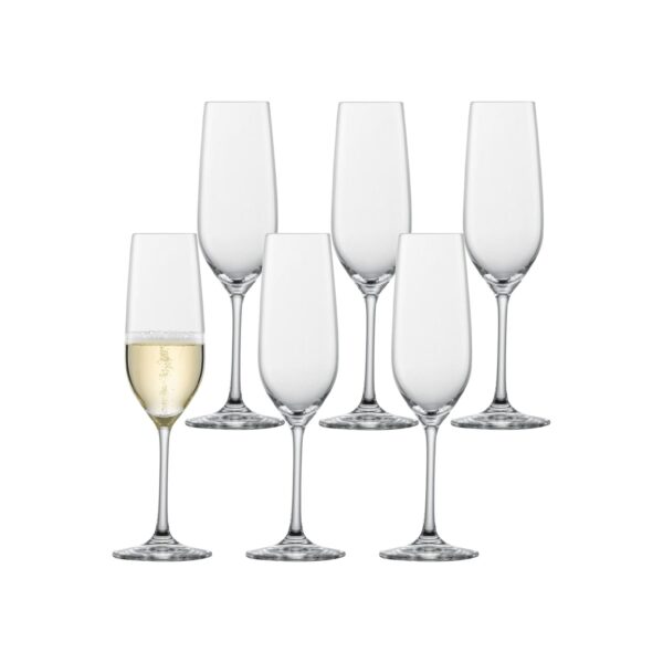 Schott Zwiesel Sektgläser mit Moussierpunkt Viña 227 ml 6er Set