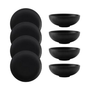 Maxwell & Williams Dinner-Set Caviar Black 8er Set