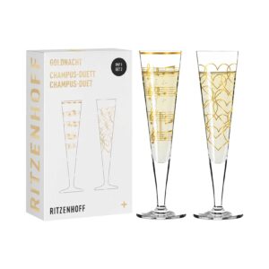 Ritzenhoff Champagnergläser Goldnacht 205 ml 2er Set