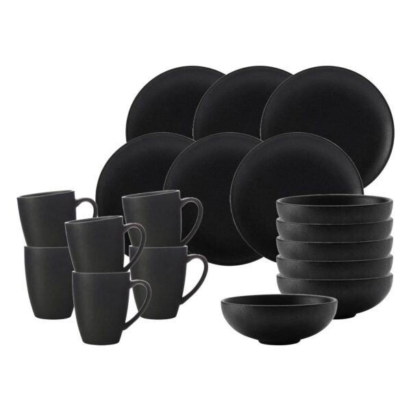 Maxwell & Williams Frühstücksset Caviar Black 18er Set