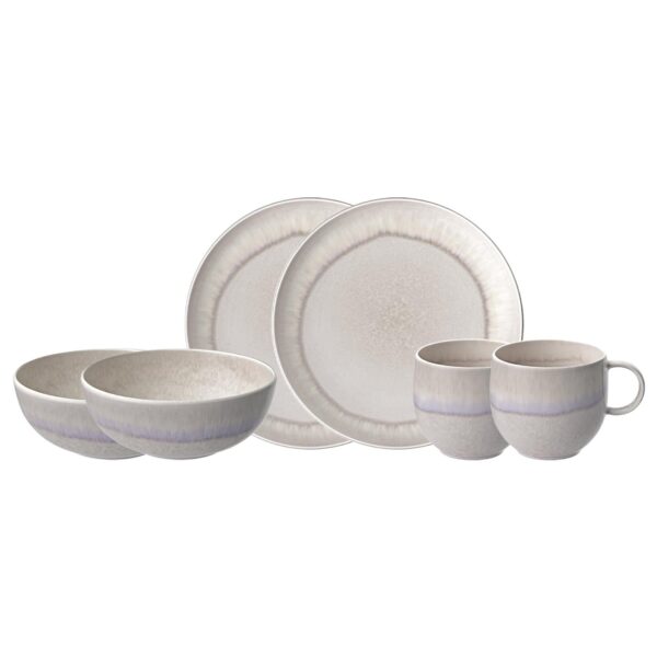 like. by Villeroy & Boch Frühstücks-Set Perlemor Sand 6er Set