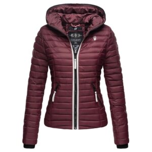 NAVAHOO Damen Steppjacke leichte Übergangsjacke mit Kapuze Kimuk Princess