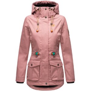 MARIKOO Damen Outdoorjacke aus Wasserabweisendem Obermaterial Babetaa