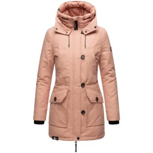 NAVAHOO Damen Winterjacke Warm gefütterter Wasserdichter Wintermantel Freezestoorm