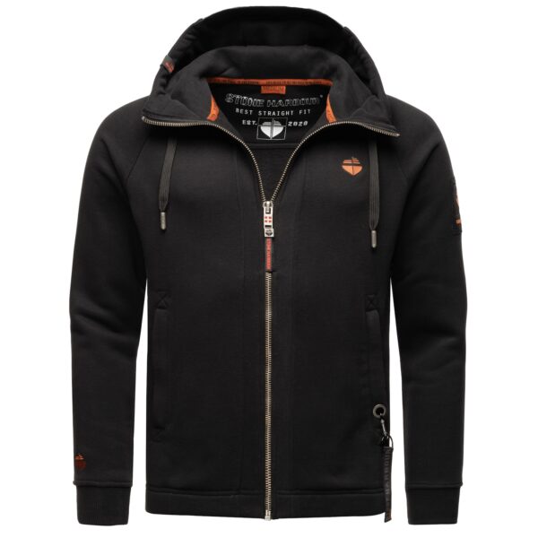 STONE HARBOUR Herren Kapuzensweatjacke sportliche Sweatjacke mit Logoprint und Kapuze Finn Luca