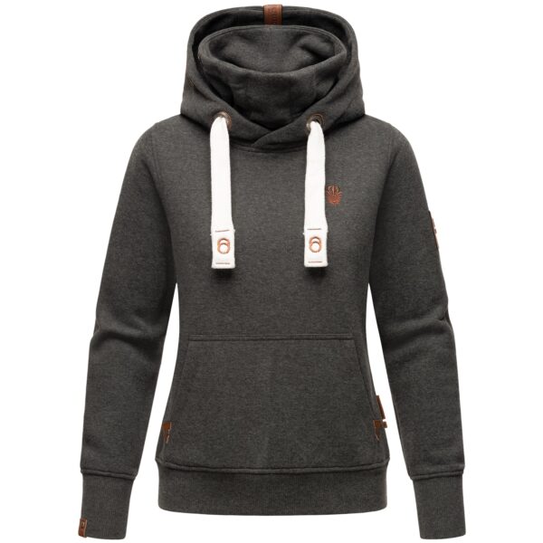 NAVAHOO Damen Kapuzensweatshirt Weicher Hoodie mit dicken Tunnelzugkordeln & Kapuze Raniaa