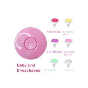 TPFBeauty Baby Nageltrimmer Elektrisch mit 6 Schleifköpfen