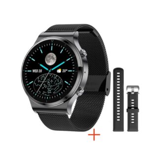 TPFNet Smart Watch / Fitness Tracker IP68 für Damen & Herren - Milanaise Armband - Android & IOS - Silber