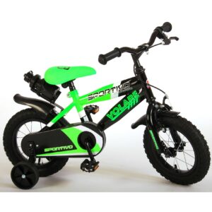 TPFSports Sportivo Kinderfahrrad - Jungen - 12 Zoll - 2 Handbremsen - Neon Grün