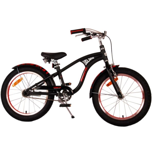 TPFSports Miracle Cruiser Kinderfahrrad - Jungen - 18 Zoll - Rücktritt + Handbremse - Mattblau