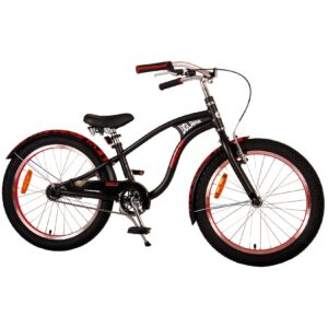 TPFSports Miracle Cruiser Kinderfahrrad - Jungen - 20 Zoll - Rücktritt + Handbremse - Mattschwarz