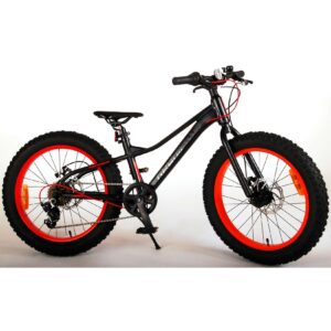 TPFSports Gradient Kinderfahrrad - Jungen - 20 Zoll - 6 Gänge - Scheibenbremse - Schwarz Orange Rot