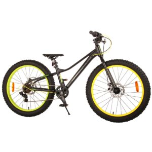 TPFSports Gradient Kinderfahrrad - Jungen - 24 Zoll - 7-Gang - Scheibenbremse - Schwarz