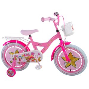 TPFSports LOL Surprise Kinderfahrrad - Mädchen - 16 Zoll - 2 Handbremsen - Pink