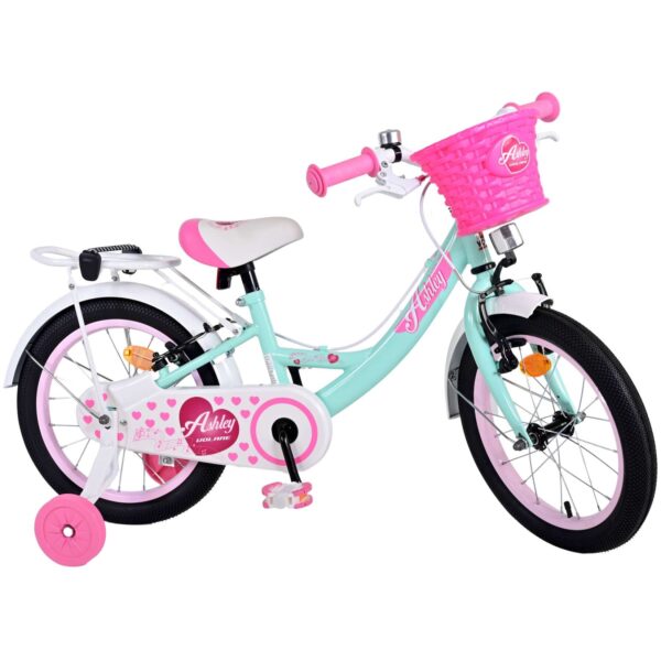 TPFSports Ashley Kinderfahrrad - Mädchen - 16 Zoll - Rücktritt + Handbremse - Rosa/Rot