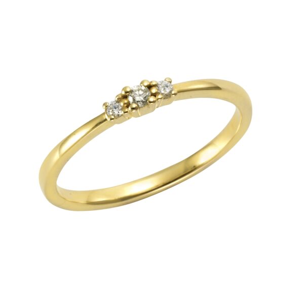 Orolino Ring 585 Gold 3x Brillant zus. 0