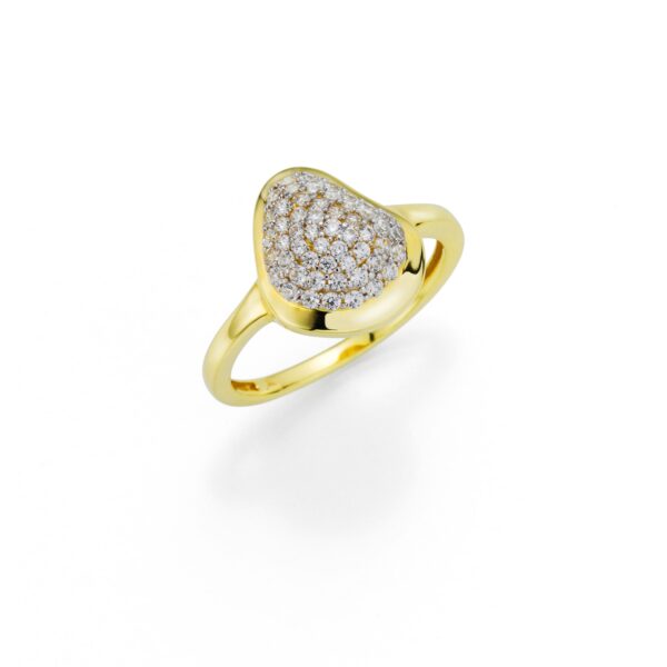 Fascination by Ellen K. Ring 333/- Gelbgold bicolor Zirkonia