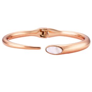 Buckley London Armschmuck Messing rosévergoldet mit Perlmutt