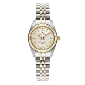 Jacques du Manoir Damen Armbanduhr Inspiration Classic Edelstahl zweifarbig Quartz JWL02102