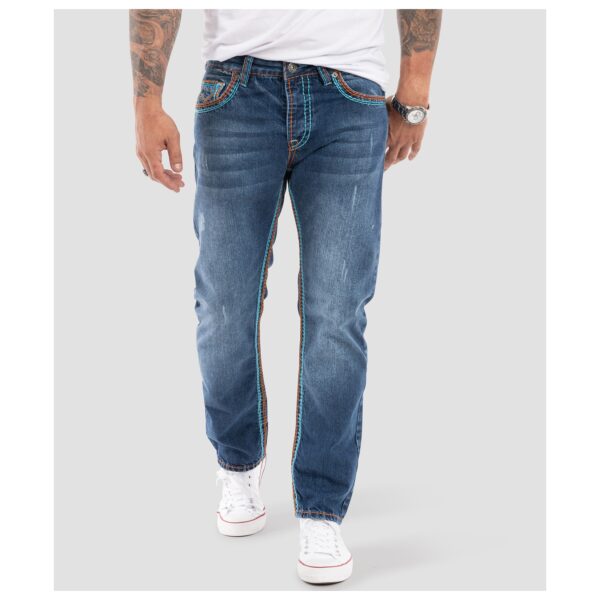 Rock Creek Jeans Comfort Fit dicke Nähte Loose Fit