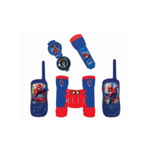 Spider-Man Abenteuerset 2 Walkie Talkies Fernglas Taschenlampe Kompass