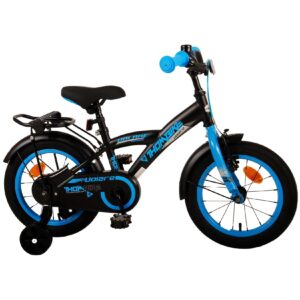 Kinderfahrrad Thombike für Jungen 14 Zoll Kinderrad in Schwarz Blau