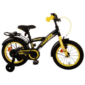 Kinderfahrrad Thombike für Jungen 14 Zoll Kinderrad in Schwarz Gelb