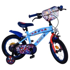 Kinderfahrrad Spidey für Jungen 14 Zoll Kinderrad in Blau Fahrrad