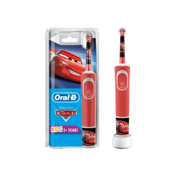 Oral-B Kids Cars Elektrische Zahnbürste mit Disney-Stickern