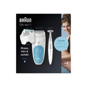 Braun Silk-épil 5 5-810 Epilierer für Frauen für eine sanfte Haarentfernung