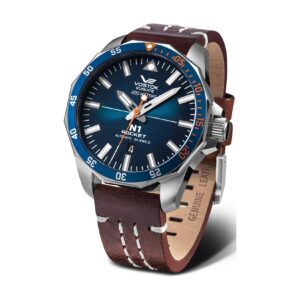 Vostok Europe Herrenarmbanduhr NH35A-225A615 Silikon Blau - 46 mm