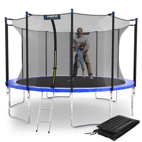 KINETIC SPORTS Trampolin Outdoor 'Salto Plus' Ø 183/244/305/366/400/430/490 cm - TÜV Rheinland geprüft