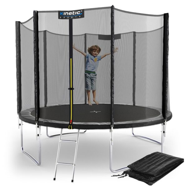 KINETIC SPORTS Trampolin Outdoor 'Salto Plus' Ø 183/244/305/366/400/430/490 cm - TÜV Rheinland geprüft