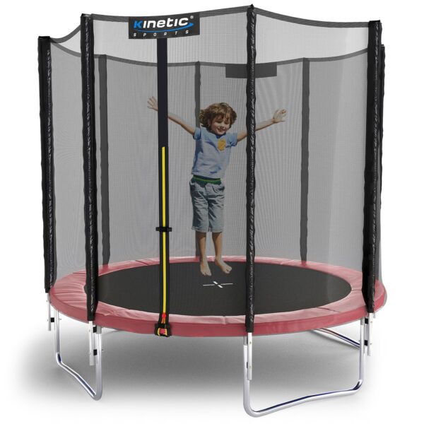 KINETIC SPORTS Trampolin Outdoor SALTO Ø 183/244/305/366/400/430/490 cm -TÜV Rheinland geprüft