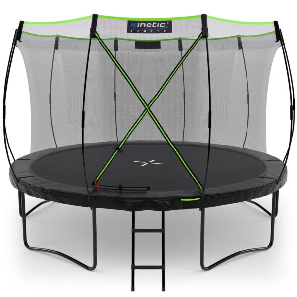 KINETIC SPORTS Premium Outdoor Trampolin 'Ultimate Pro' für Kinder und Erwachsene Ø 244/305/366/427 cm – TÜV Rheinland geprüft