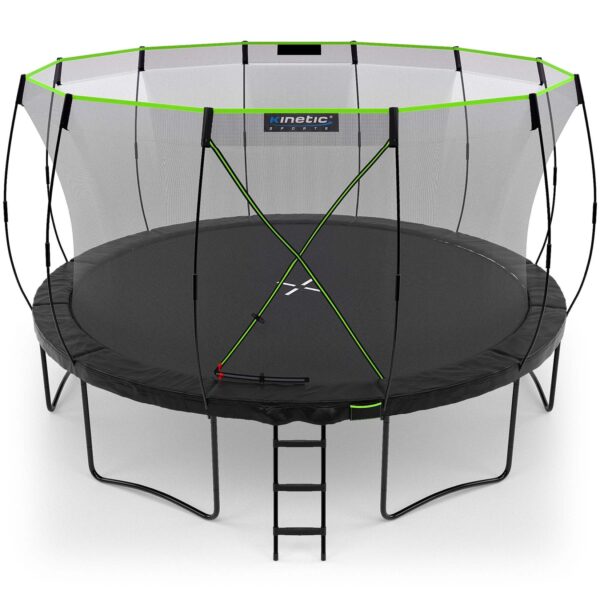 KINETIC SPORTS Premium Outdoor Trampolin 'Ultimate Pro' für Kinder und Erwachsene Ø 244/305/366/427 cm – TÜV Rheinland geprüft