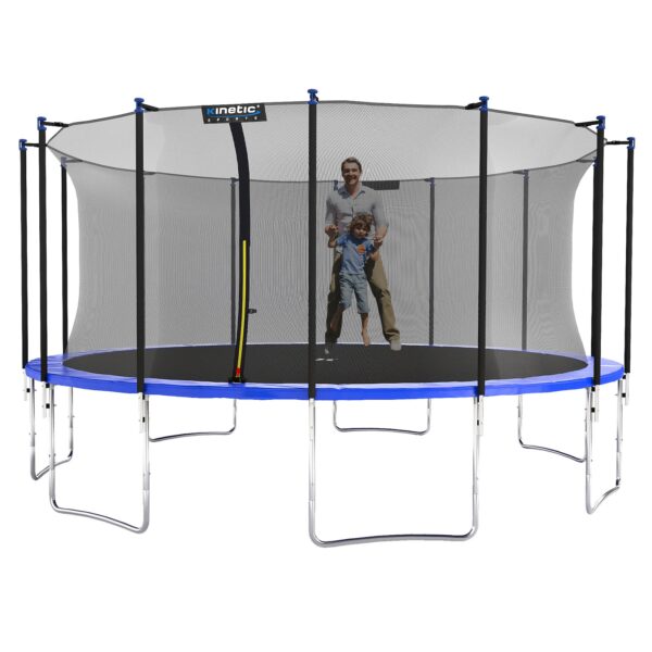 KINETIC SPORTS Trampolin Outdoor SALTO Ø 183/244/305/366/400/430/490 cm -TÜV Rheinland geprüft