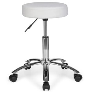 KADIMA DESIGN Ergonomischer Rollhocker ARNO mit gepolsterter Sitzfläche