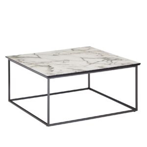 KADIMA DESIGN Quadratischer Couchtisch Marmor-Optik